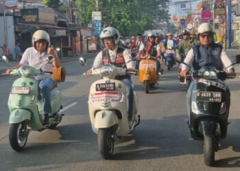 Sunmori Bareng Wali Kota Depok, Ratusan Biker Ramaikan Riding Merah Putih