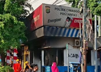 Dua Pos Polisi di Depok Rusak, Satu Dibakar Massa Anarkis