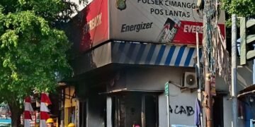 Dua Pos Polisi di Depok Rusak, Satu Dibakar Massa Anarkis