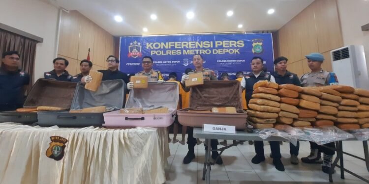 Peredaran Narkoba di Depok Digagalkan, Ganja 78 Kg Disita Polisi