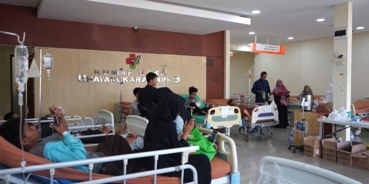 santri korban keracunan dirawat di RS Brimob