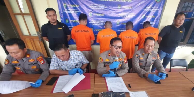Empat Begal Modus Matel Ditangkap Usai Rampas Motor Lansia di Depok