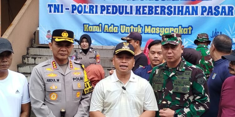 Implementasi Gerakan ASRI, Forkopimda Depok Bersih-Bersih Pasar Agung