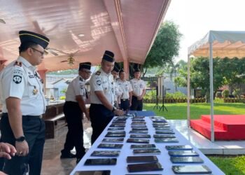 Lapas Gunung Sindur Tegas Terapkan Zero Halinar, Puluhan Handphone Ilegal Dimusnahkan