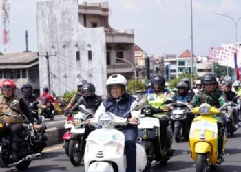 Ratusan Bikers Konvoi Bersama Wali Kota Depok Rayakan HUT ke-27