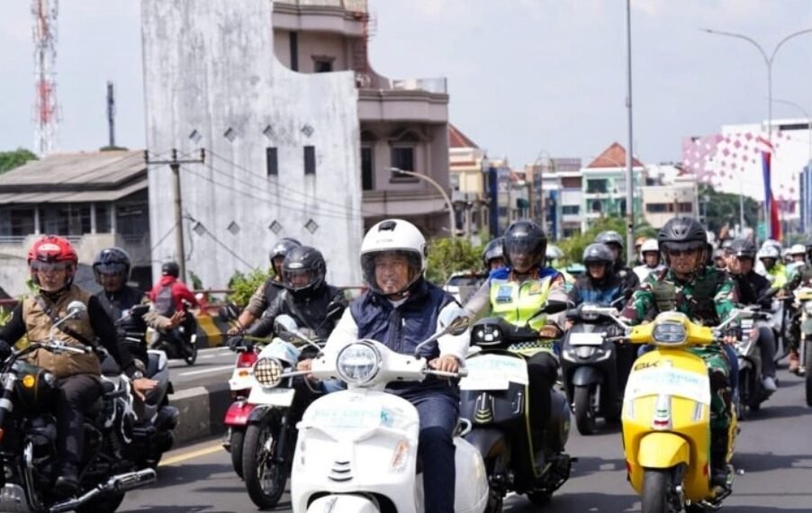 Ratusan Bikers Konvoi Bersama Wali Kota Depok Rayakan HUT ke-27